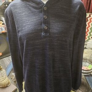 Marc Anthony Dark Blue Hooded Sweater